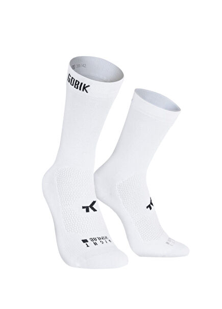 İcon Beyaz Unisex Bisiklet Çorabı