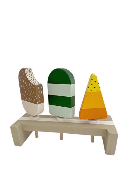 Chocolate Mango Watermelon Toy Wooden Ice Cream Set