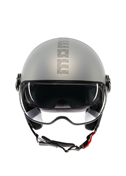 Fgtr Evo Hip Matt Grey Cerulean Grey Outdoor Motorcycle Helmet