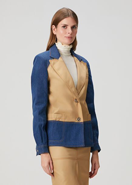 Dakota Bej Mavi Denim Ceket