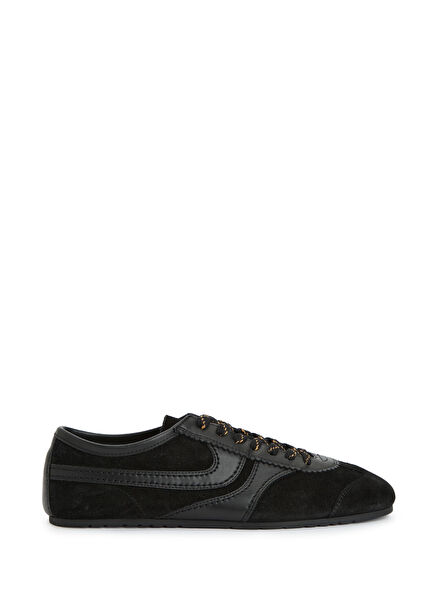 Black Men's Suede Sneakers