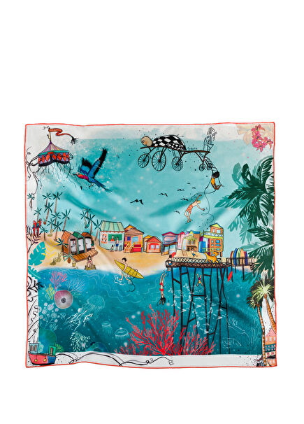 Hawaii Beach Life Silk Scarf