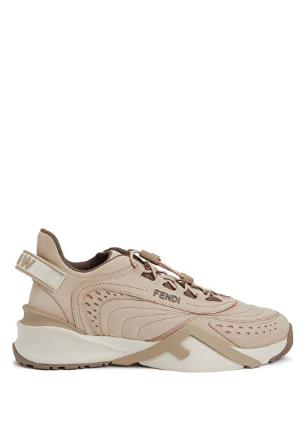 Flow Beige Women's Leather Sneakers
