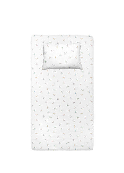 Astra Organik Pamuk Saten Lastikli Çarşaf ve Yastık Kılıfı Seti 70 x 140 cm + 35 x 45 cm