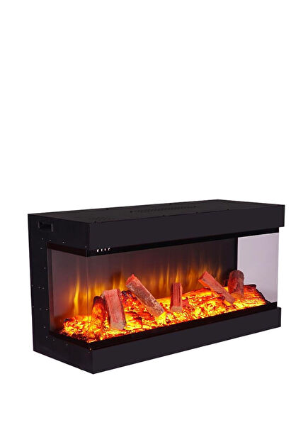 Korvista Three Black Open Fireplaces