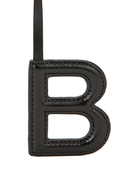B Harfi Formlu Deri Çanta Aksesuarı