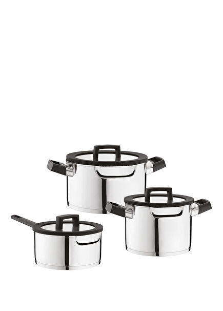 Essentials Uqonic 7 Parça Çelik Tencere Seti