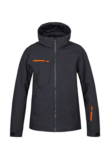 Kelton Antrasit Turuncu Kapüşonlu Erkek Kayak Snowboard Montu