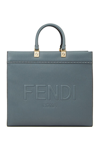 Sunshine Medium Mavi Kadın Deri Çanta