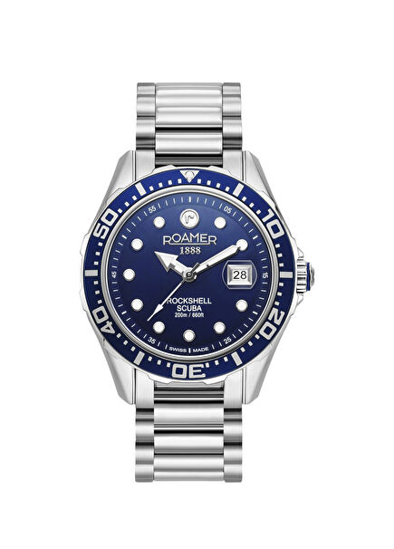 220858 41 45 50 Grey Steel Men's Wristwatch