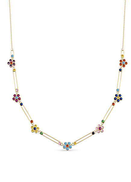 Garden Paperclip 14 Ayar Altın Kadın Kolye