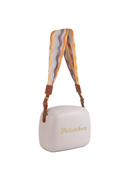 Prinkstyle Ondas Classic Perla Gold Cold and Hot Holder Lunch Box with Leather Strap 6 lt