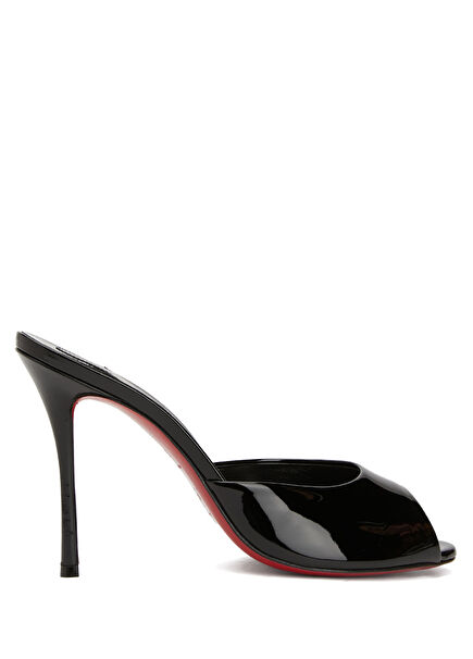 Black Women's Leather Slippers