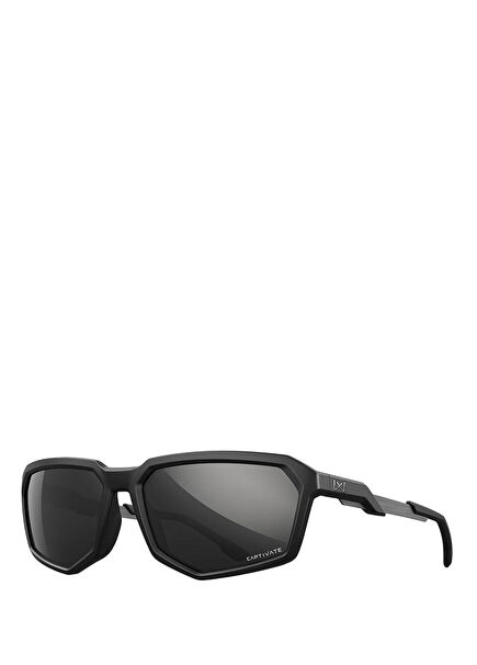 Recon Captivate Polarized Black Metal Men's Sunglasses