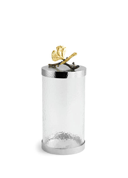 Butterfly Gingko Glass Jar L
