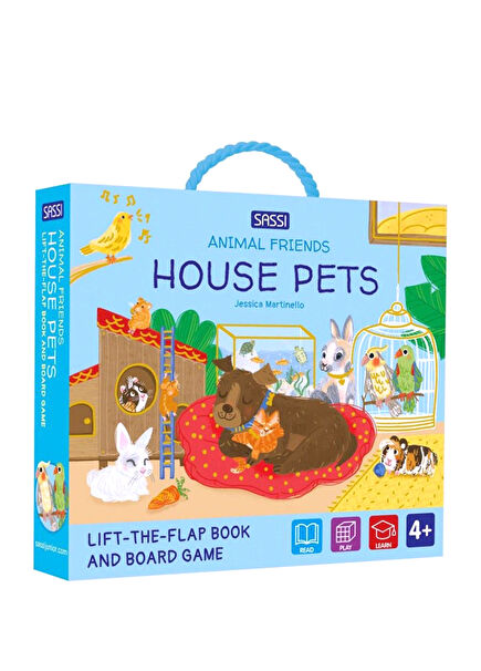 Hayvan Dostlar Evcil Hayvanlar Çocuk Yabancı Dil Kutu Oyunu