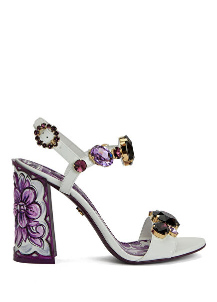 Purple Women's Leather Sandals