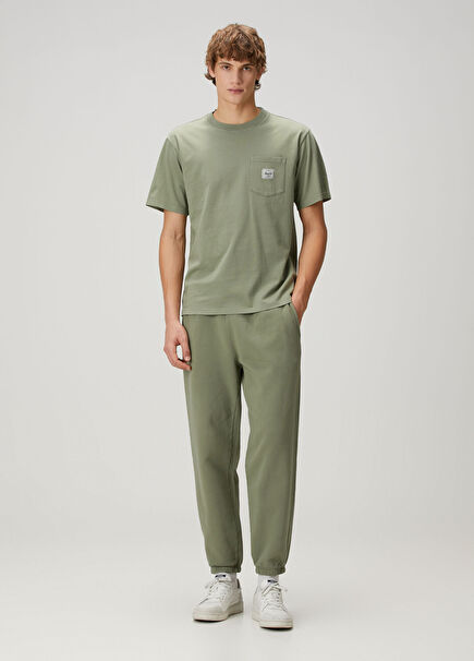 Pigment Dye Classic Yeşil Jogger Eşofman Altı