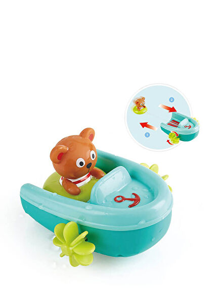 Çek Bırak Tekne ve Ayıcık Banyo Oyuncağı