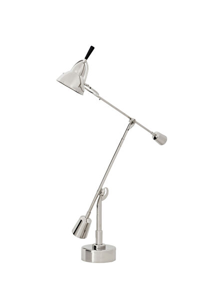 Guggenheim Silver Nickel Desk Lamp