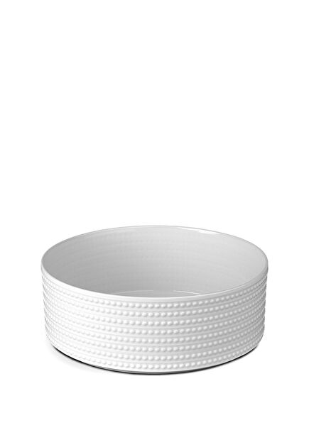 Perlée Large Beyaz Oval Porselen Kase