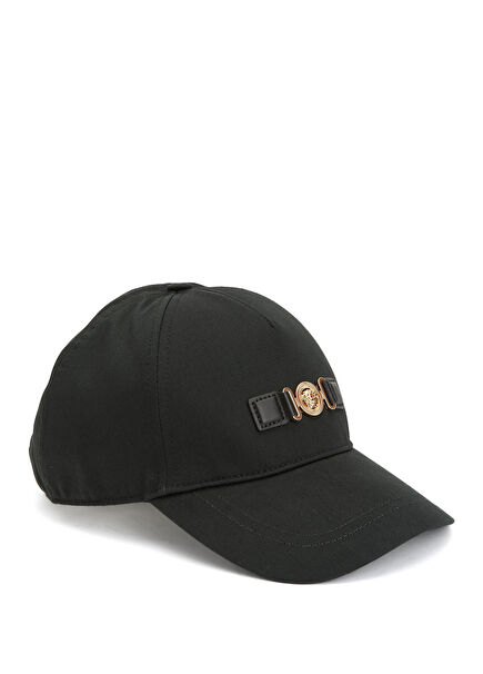 Men's Hat With Black Logo Buckle
