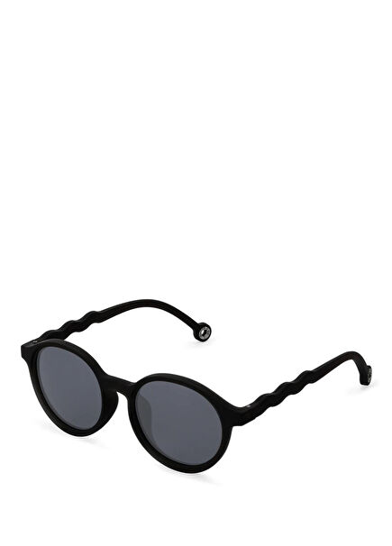 Classic Olivio Squid Black Oval Unisex Sunglasses