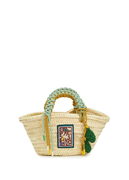Macrame Mini Palmiye Lifi Kadın Plaj Çantası