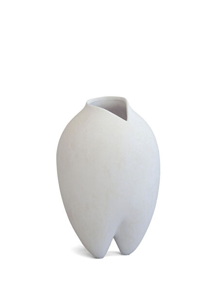 Sumo Beyaz Seramik Vazo