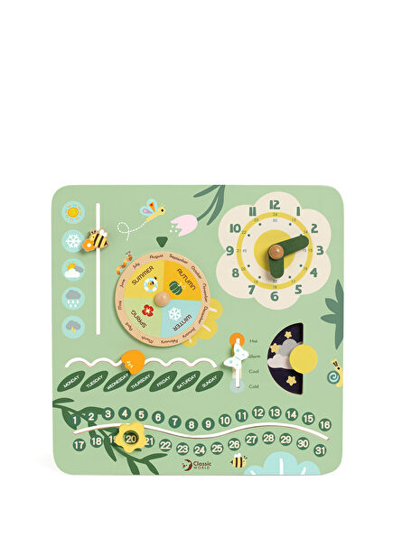 Vintage Calendar Wooden Toy