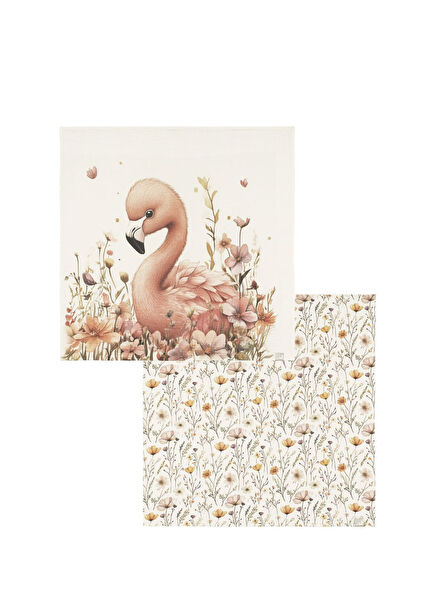 Bloomie & Little Wildflowers Pamuklu Müslin 2'li Bebek Örtüsü Seti  