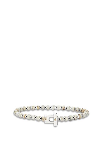 Howlite Guardian 925 Ayar Gümüş Erkek Bileklik