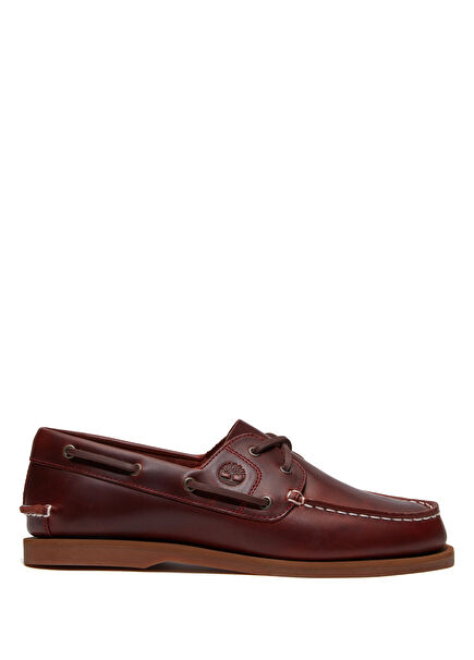 Classic Burgundy Women's Leather Loafer