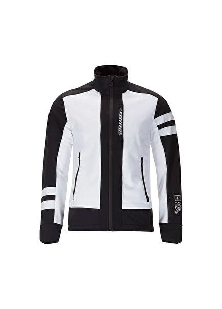 411-Softshell White Black Men's Snowboard Ski Jacket