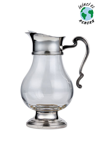 Christofle Grey Silver Plated Crystal Decanter