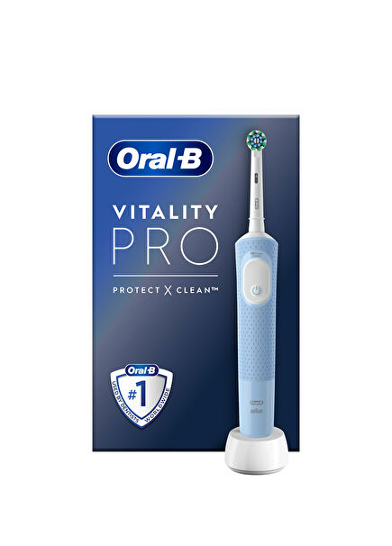 D103 Vitality Pro Cross Action Mavi Şarjlı Diş Fırçası