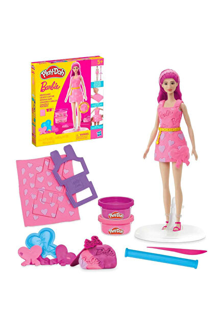 Barbie Kalpler ve Saç Oyun Hamuru Seti