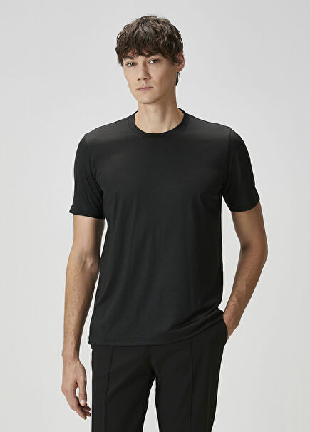 Black Wool T-Shirt
