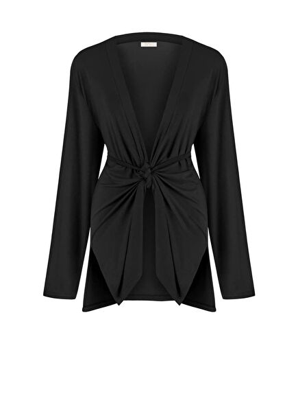 Tied Black Women's Shirt