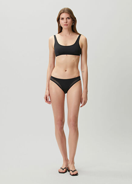 Siyah Transparan Bikini Altı