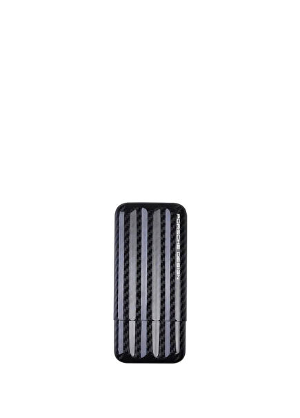 Carbon Fiber Black 3-Pack 58 Ring Cigar Case