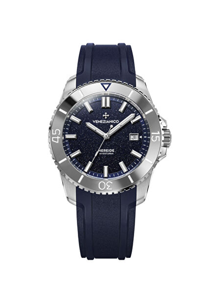 4521550 Nereide Avventurina Kurmalı Otomatik Lacivert Silikon Erkek Kol Saati