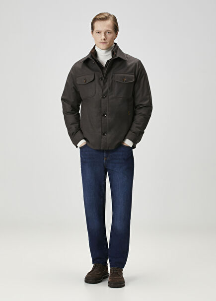 Duino Kahverengi Yün Mont