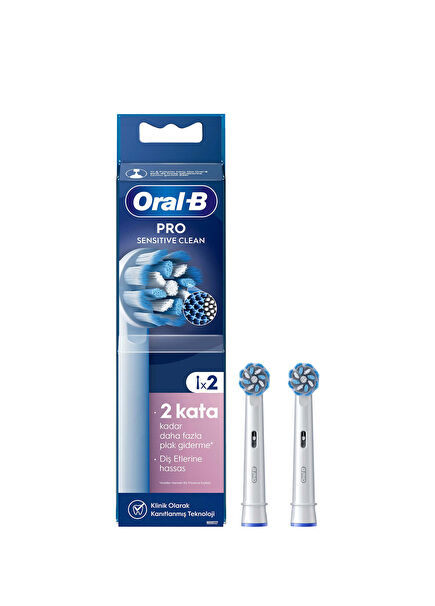 Pro Sensitive Clean X-Filament 2pcs White Rechargeable Toothbrush Replacement Head