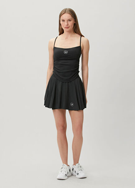 by Stella Mccartney Siyah Pileli Şort Etek