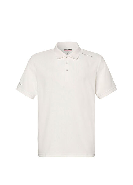 M Evo Crew Pro Lite Beyaz Polo Yaka Kısa Kollu Erkek T-Shirt