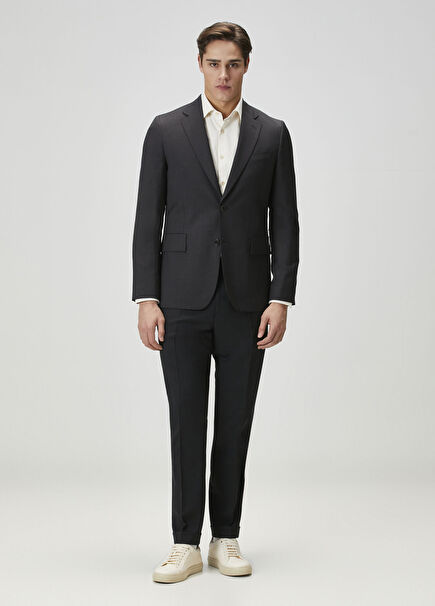 Anthracite Wool Trousers