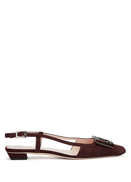 Belle Dark Brown Leather Ballet Flats