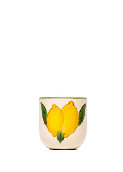 Amalfi Coast Lemon Pattern Handmade Ceramic Shot Glass