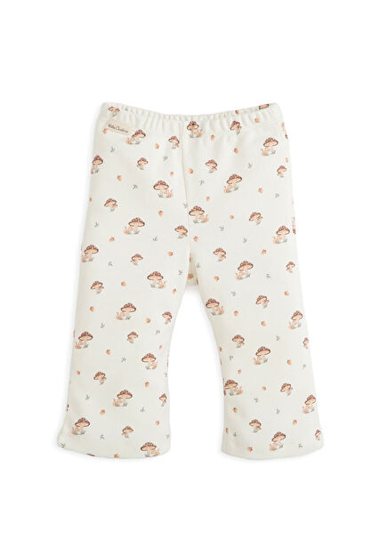 Woodland Flaıre Ekru Unisex Bebek Pantolon